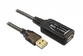 كابل تمديد مع مقوّي 10 מטר USB 2.0