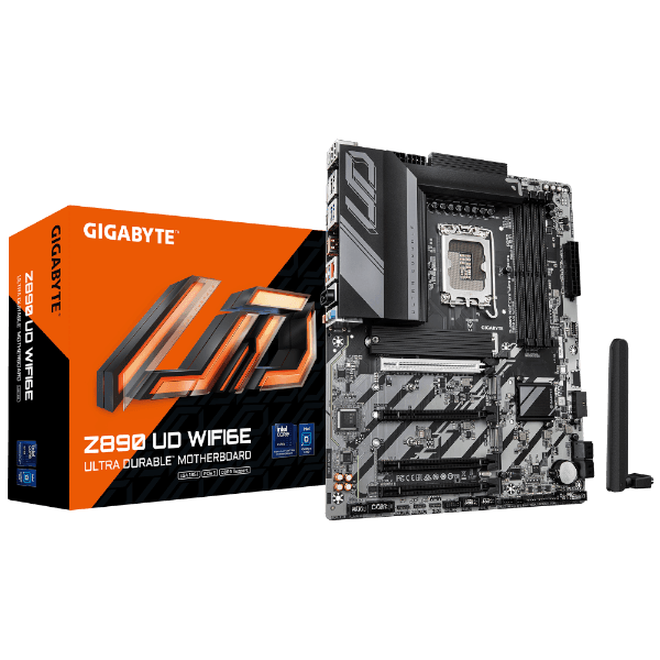 לוח לאינטל דור 15 Gigabyte Z890 UD WIFI6E 2.5GBE LAN ATX LGA1851