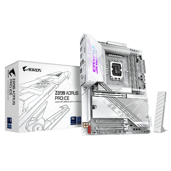 לוח לאינטל דור 15 Gigabyte Z890 AORUS PRO ICE 5GbE ATX LGA1851