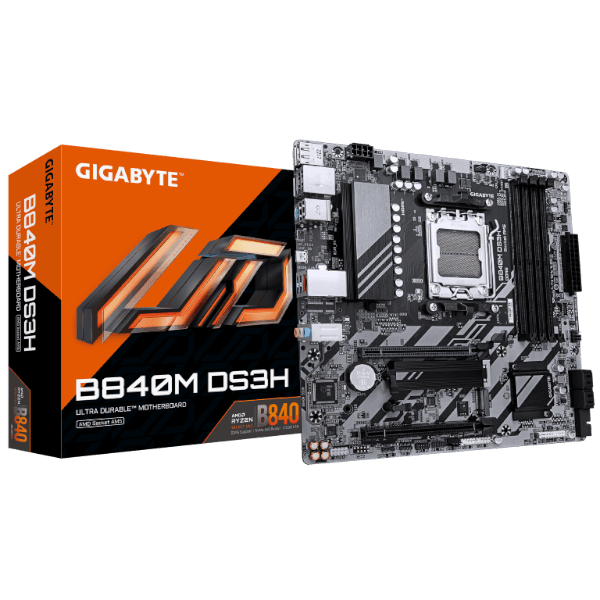 לוח אם Gigabyte B840M DS3H for AMD AM5 Cpu DDR5 HDMI