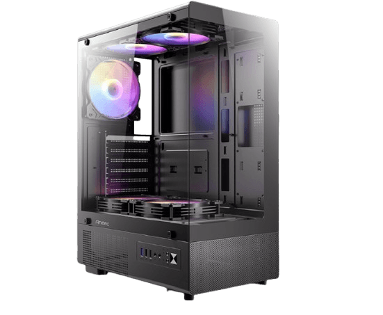 מארז Antec VCX300 RGB Elite Mid Tower 5X Fixed RGB Fans