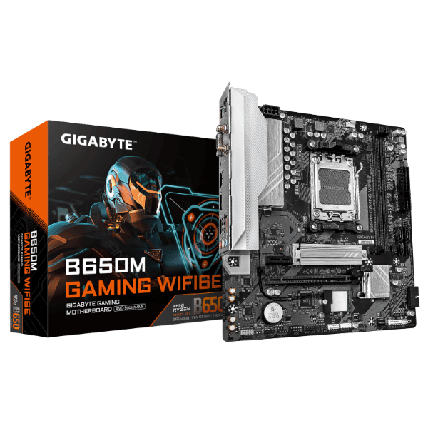 לוח אם Gigabyte B650M Gaming WIFI 6E 1.4 AM5 DDR5 Micro-ATX