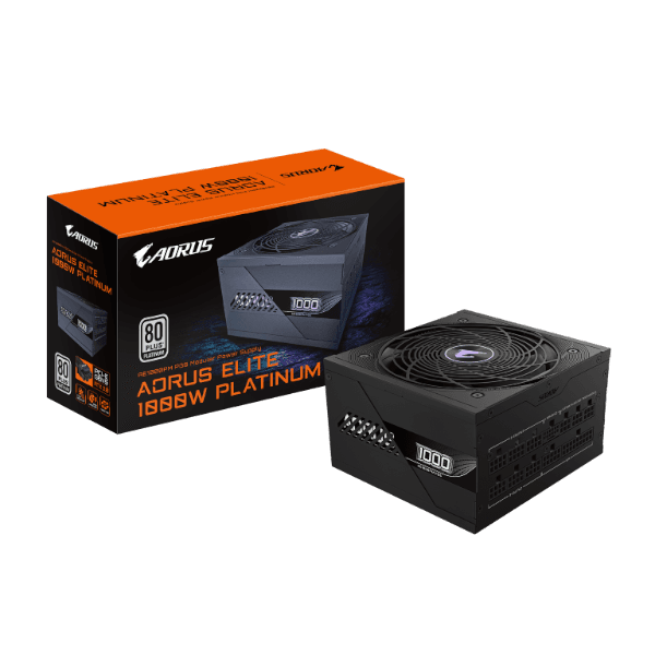 مزود طاقة AORUS ELITE P1000W 80 Plus Platinum Modular PCIe 5.1