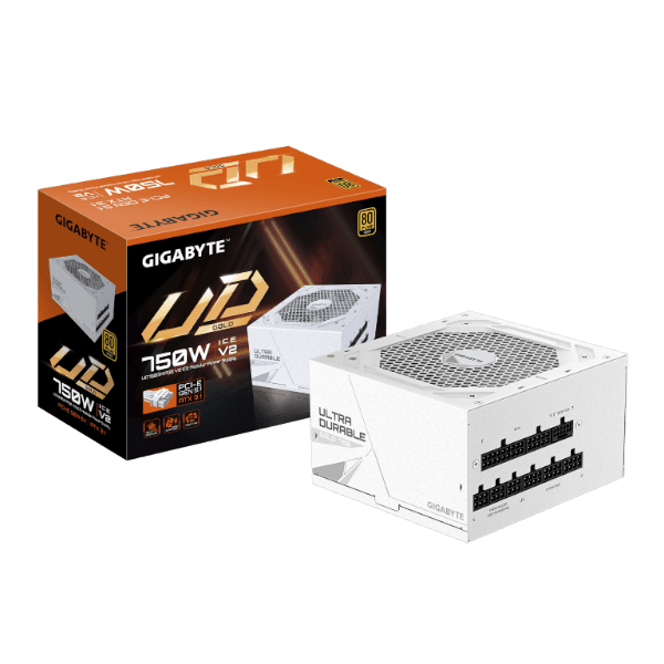 ספק Gigabyte UD750M PG5 V2 ICE 750W 80 Plus Gold ATX 3.1 PCIE 5.1