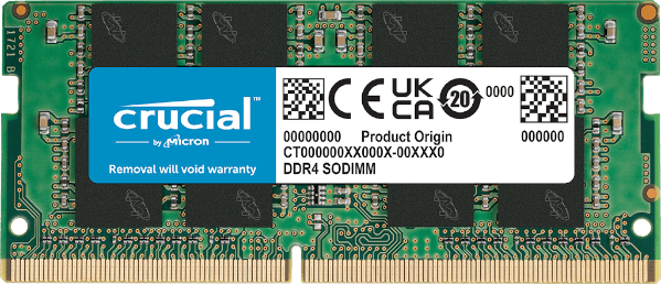 זכרון לנייד Crucial Classic DDR4 16GB 3200Mhz SODIMM C22